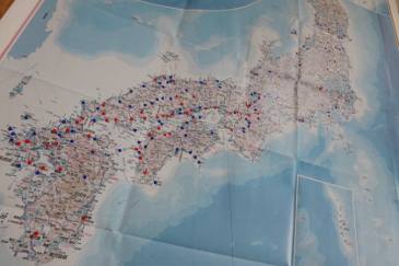 旅した記録、日本地図へプロット