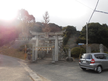 芭蕉の句碑のある九州の天満宮