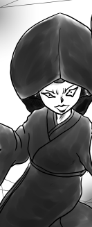 黒無垢の女