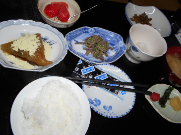 宿坊の朝食