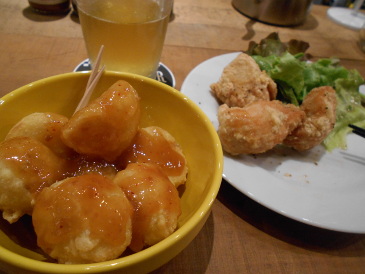 秩父地ビールと味噌ポテト