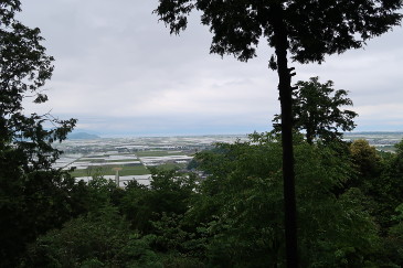安土城址からの眺望