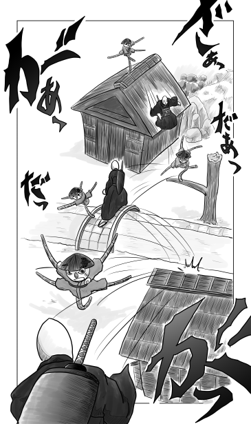 屋根の上ｄ闘う