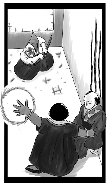 おはぎ対一柳斎