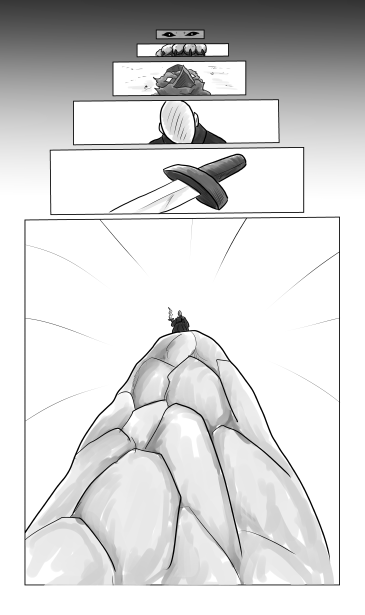崖の上