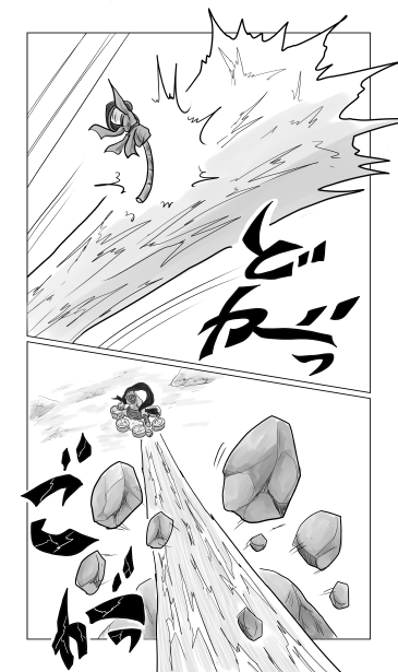 とんぼ　対　雷神