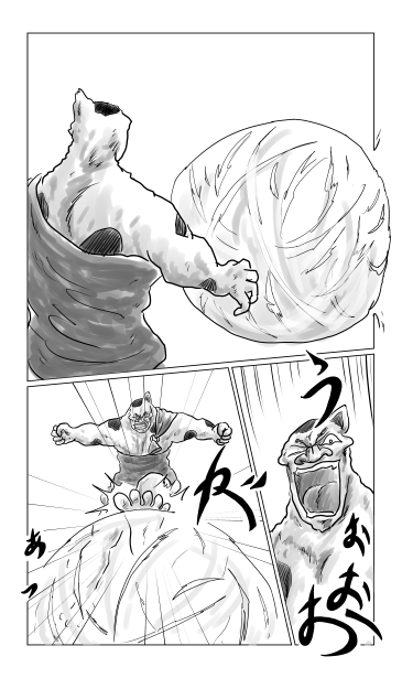 とんぼ対狂犬ぶち