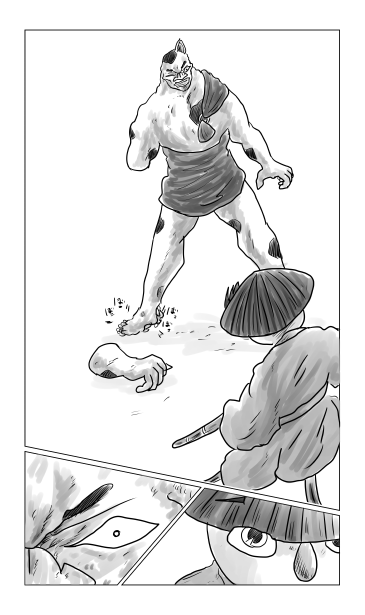 とんぼ対狂犬ぶち
