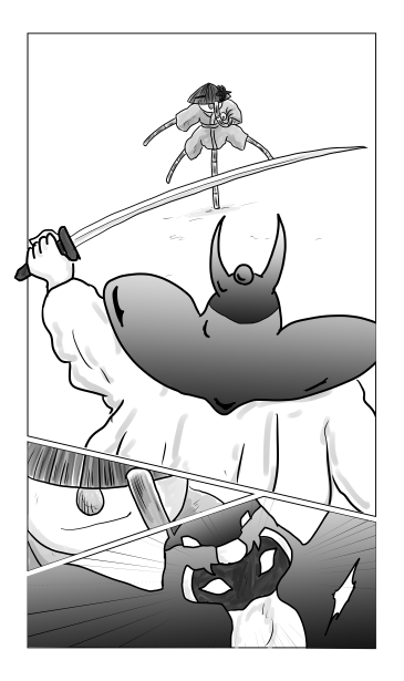 かかし　対　犬神