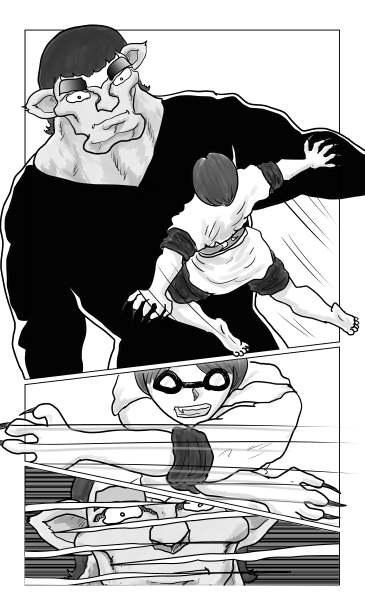 黒狼　対　人狼の牙無