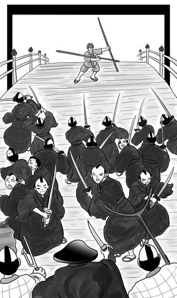 五条大橋の乱闘